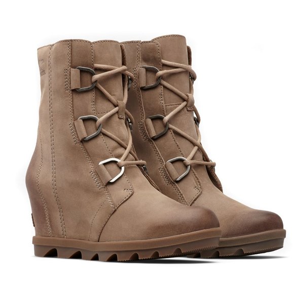 Sorel Shoes - Sorel Ash Brown Joan of Artic Wedge II Boots